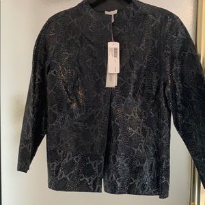 Reversible thin leather jacket